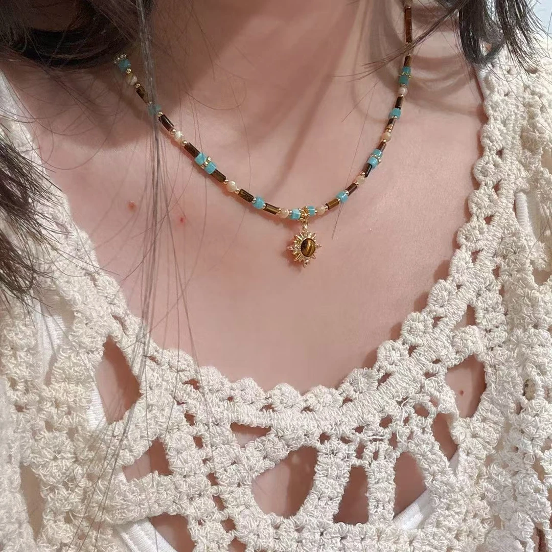 华梵古洛217天然原创设计项链百搭时尚项链串珠项链