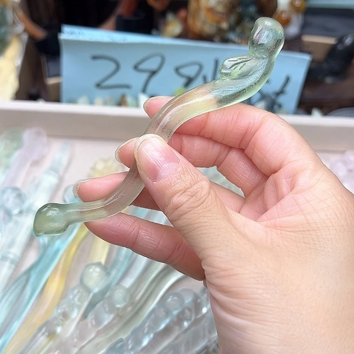蛇纹石玉未镶嵌发簪