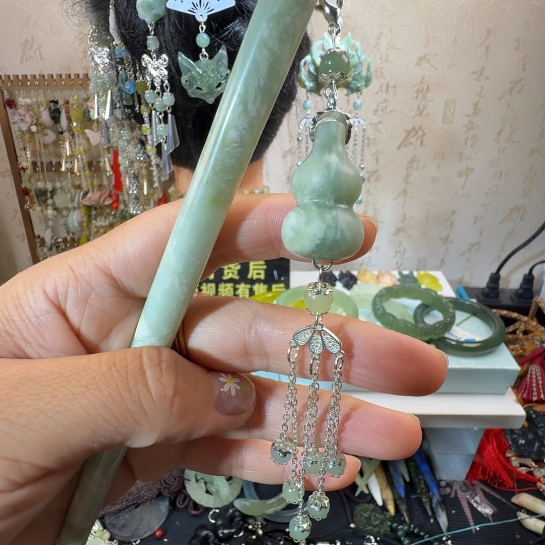 岫玉未镶嵌发簪福利款