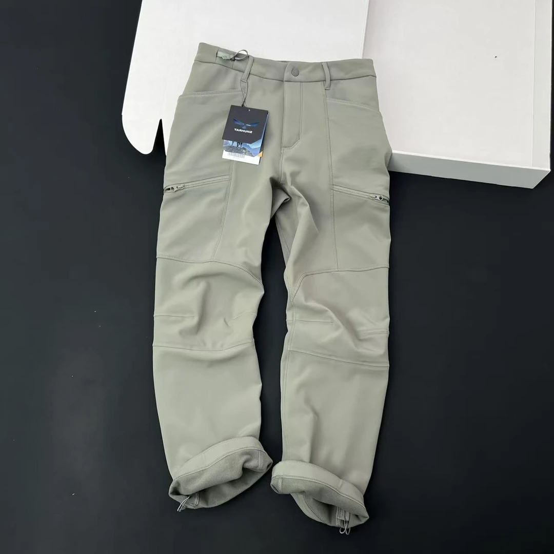 英单户外 牛货 男女登山防风休闲裤加绒保暖多口袋战术裤工装裤