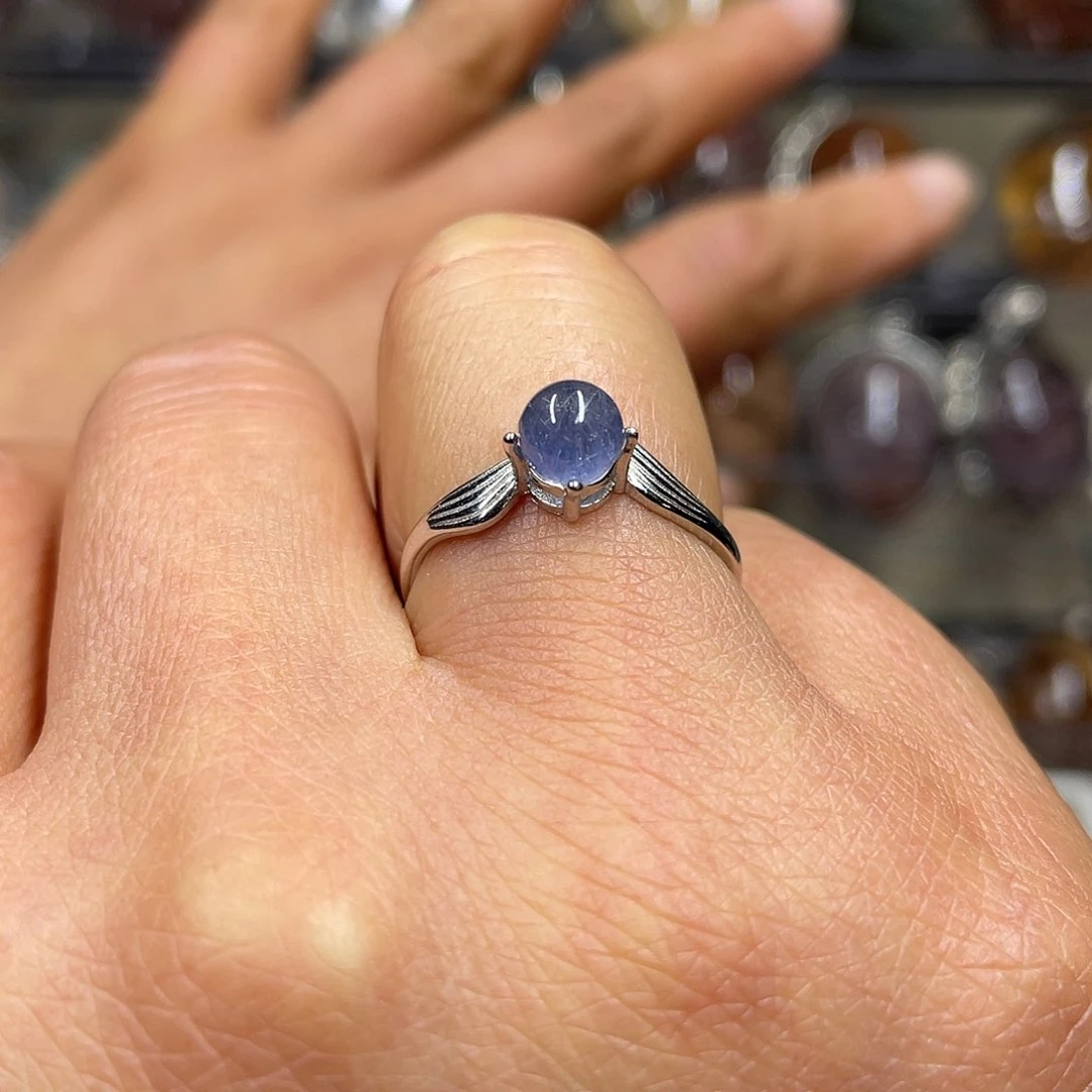 【闪购商品】水晶珠宝半成品银S925镶嵌戒指