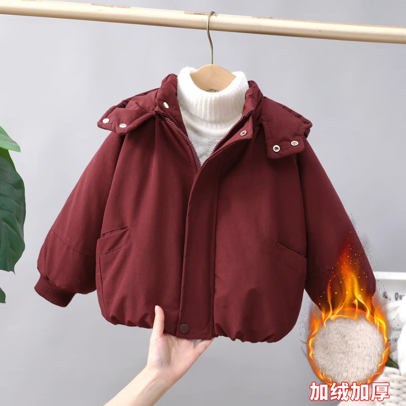 男童2025冬装加绒夹棉棉服宝宝冬季加厚棉袄小男孩新款棉服外套潮