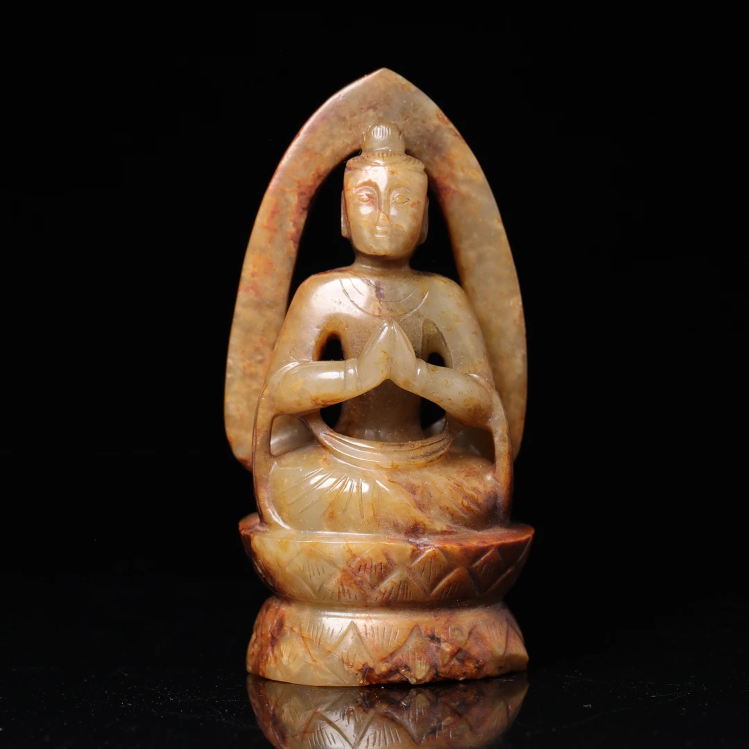 明代和田玉佛造像