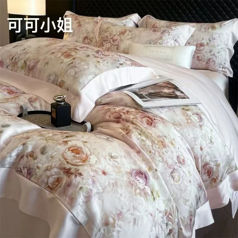 高货花卉系列夏被四件套-可可小姐