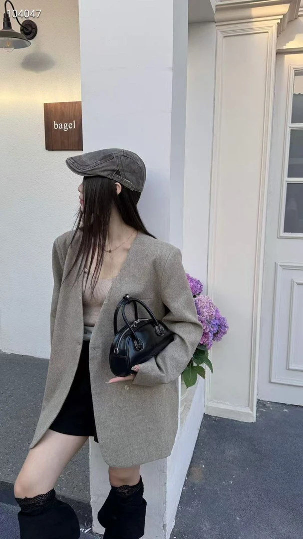 8089#黑色【尺寸：长21宽9高13】潮流气质休闲百搭时尚女士单肩包