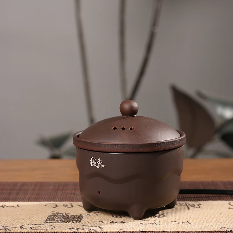 茶叶烘焙提香器去潮缇香烤茶炒茶机家用中式紫陶迷你醒茶器茶具