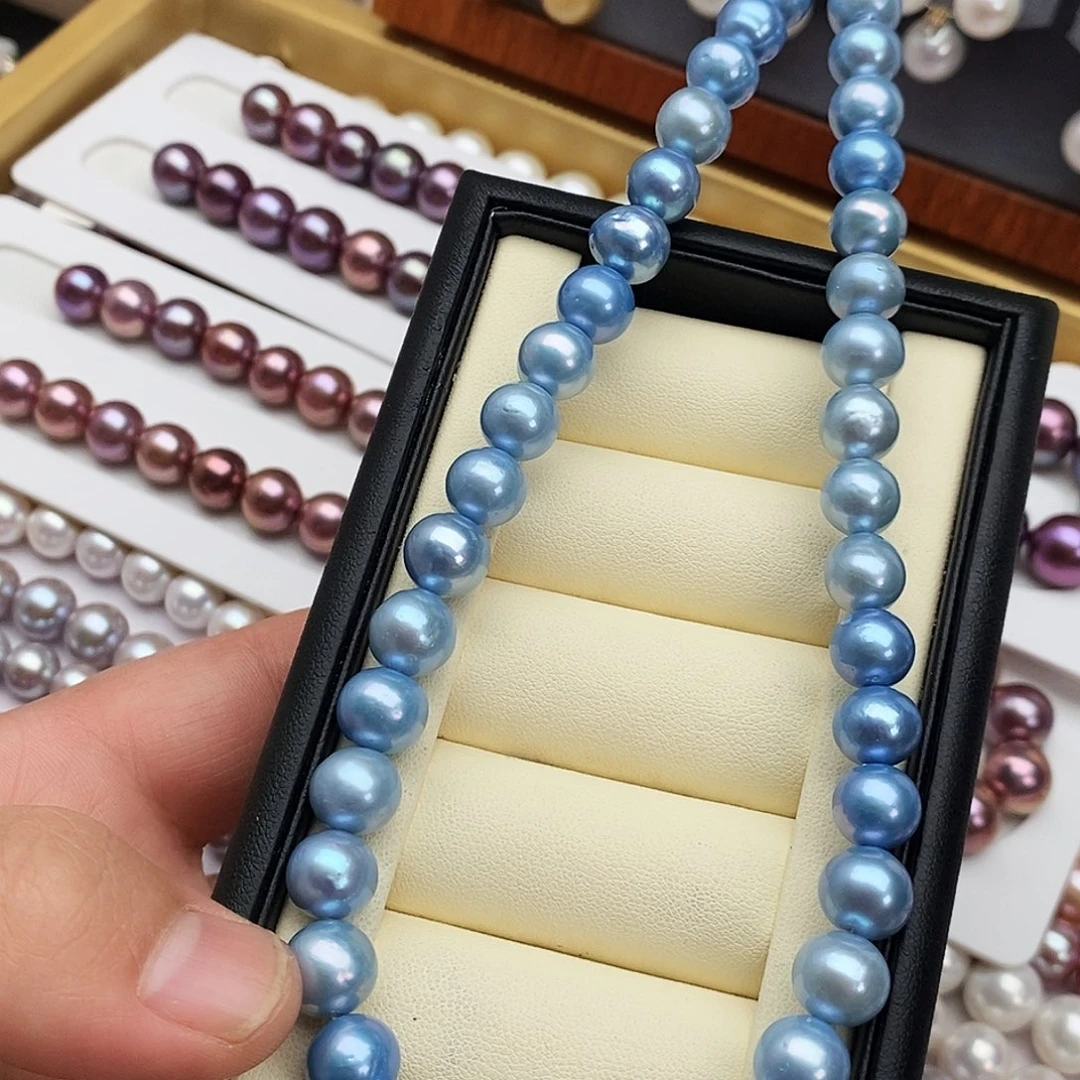 淡水珍珠银S925镶嵌颈饰