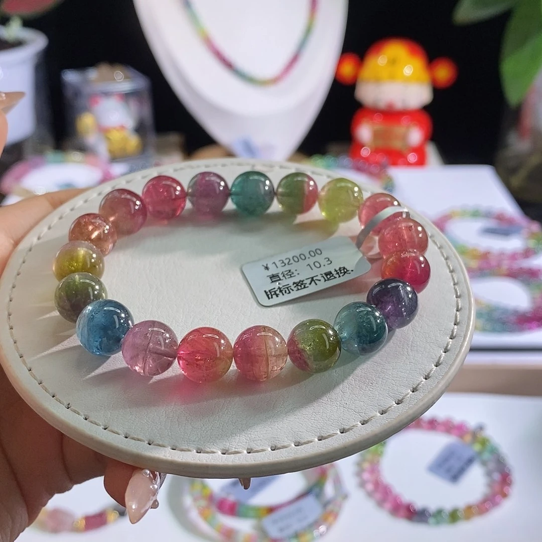 未镶嵌手链碧玺西瓜