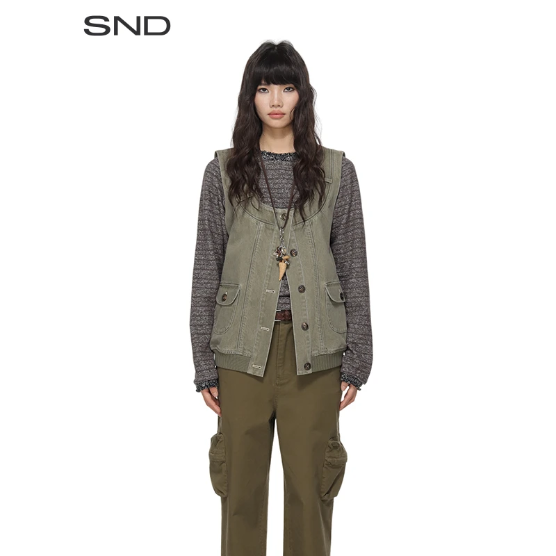 【SNDCOTEMP 设计师品牌】SND SS25 树艺家牛仔马甲