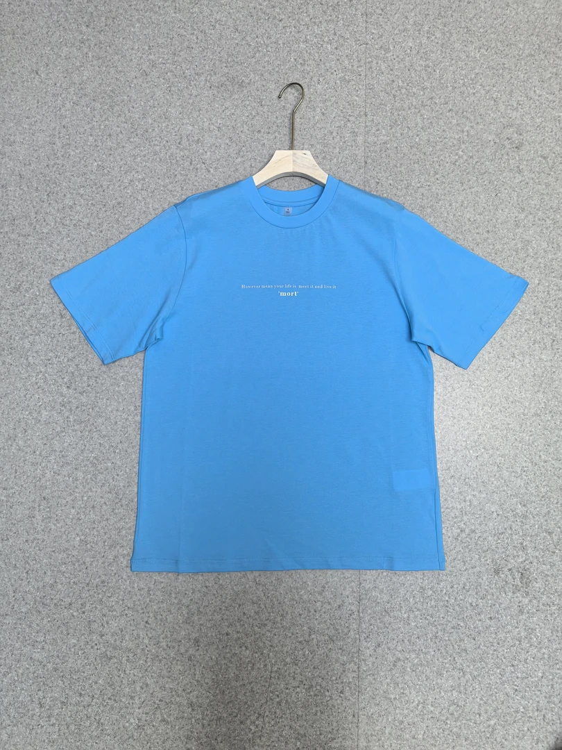 夏季蓝男女同款短袖