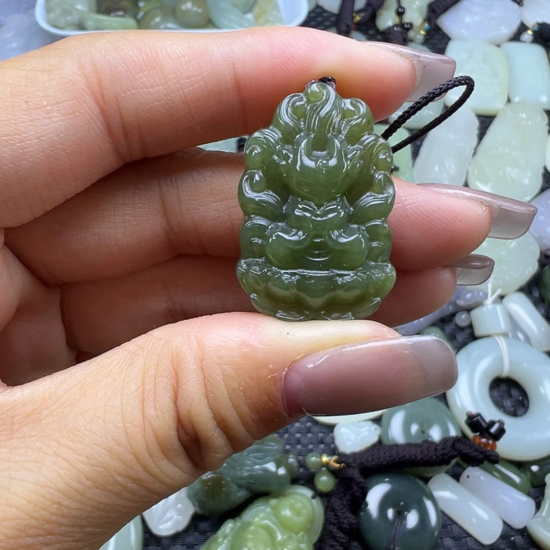 和田玉未镶嵌吊坠(不含链)福利漏，卡30.6