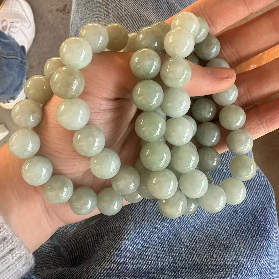 天然A货翡翠手串-12-13mm左右-多样性发其一c916