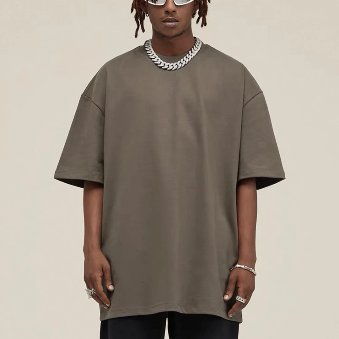 2美式街头男女夏季圆领短袖T恤