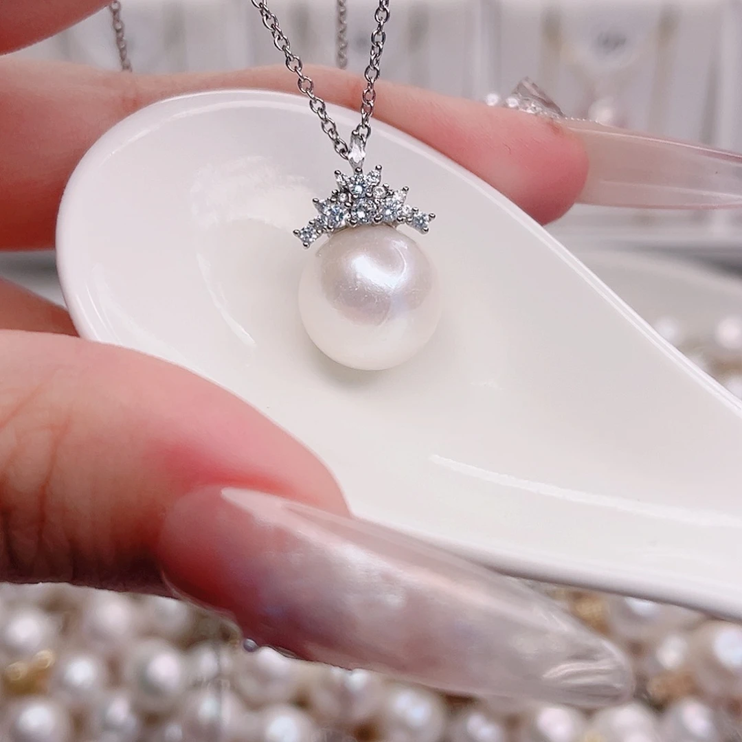 未镶嵌淡水珍珠吊坠(赠链)