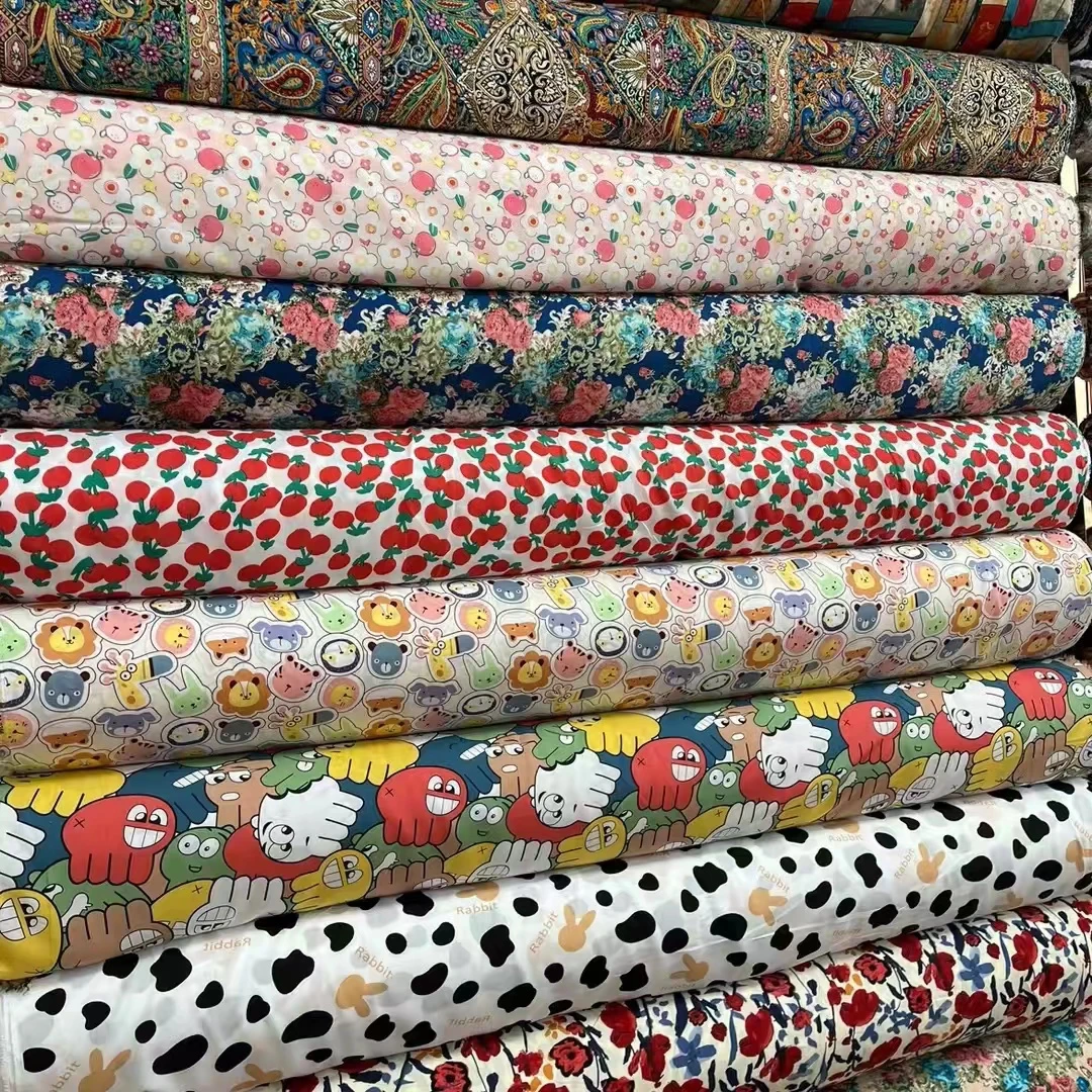 【若兰】双层纱布料 09  杏底蔷薇