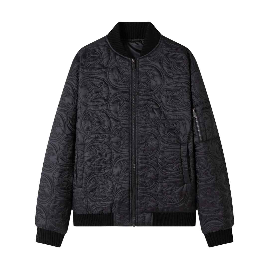 NuoBan诺版Spring系列 宽松纯色插肩袖绗缝夹克 男款 黑色