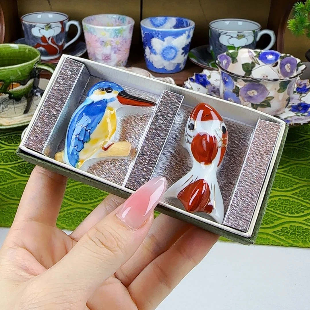 他家茶具瓷器真好看！筷架