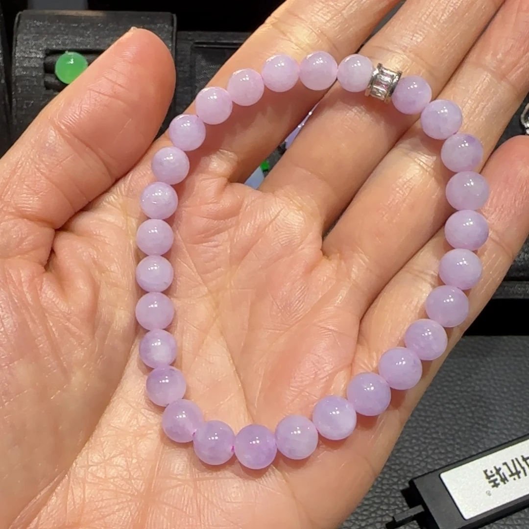 翡翠未镶嵌颈饰珠串卡6.5