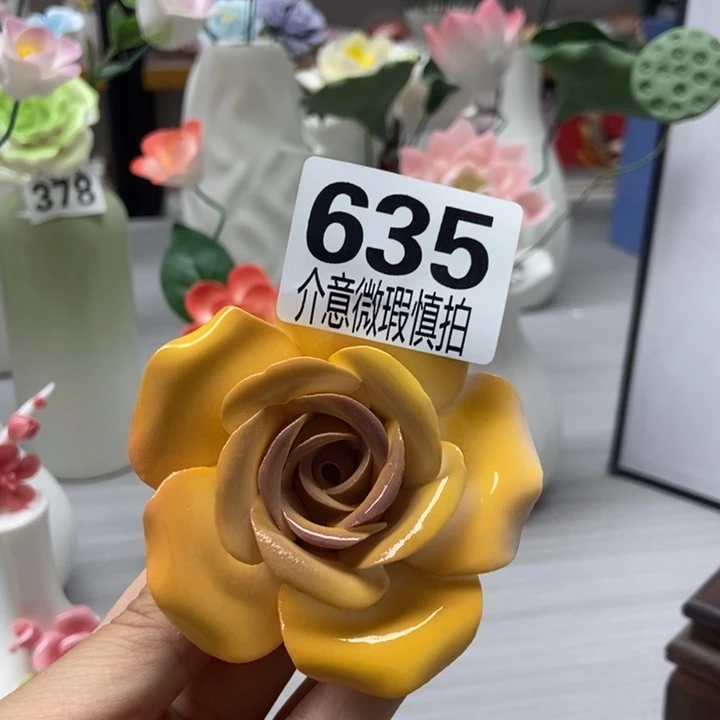 陶瓷手工制作陶瓷花