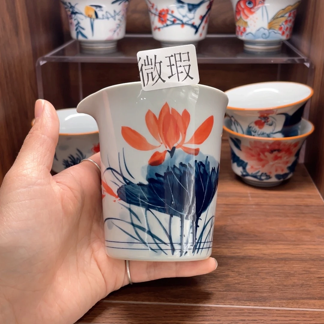 微瑕釉下彩纯手绘