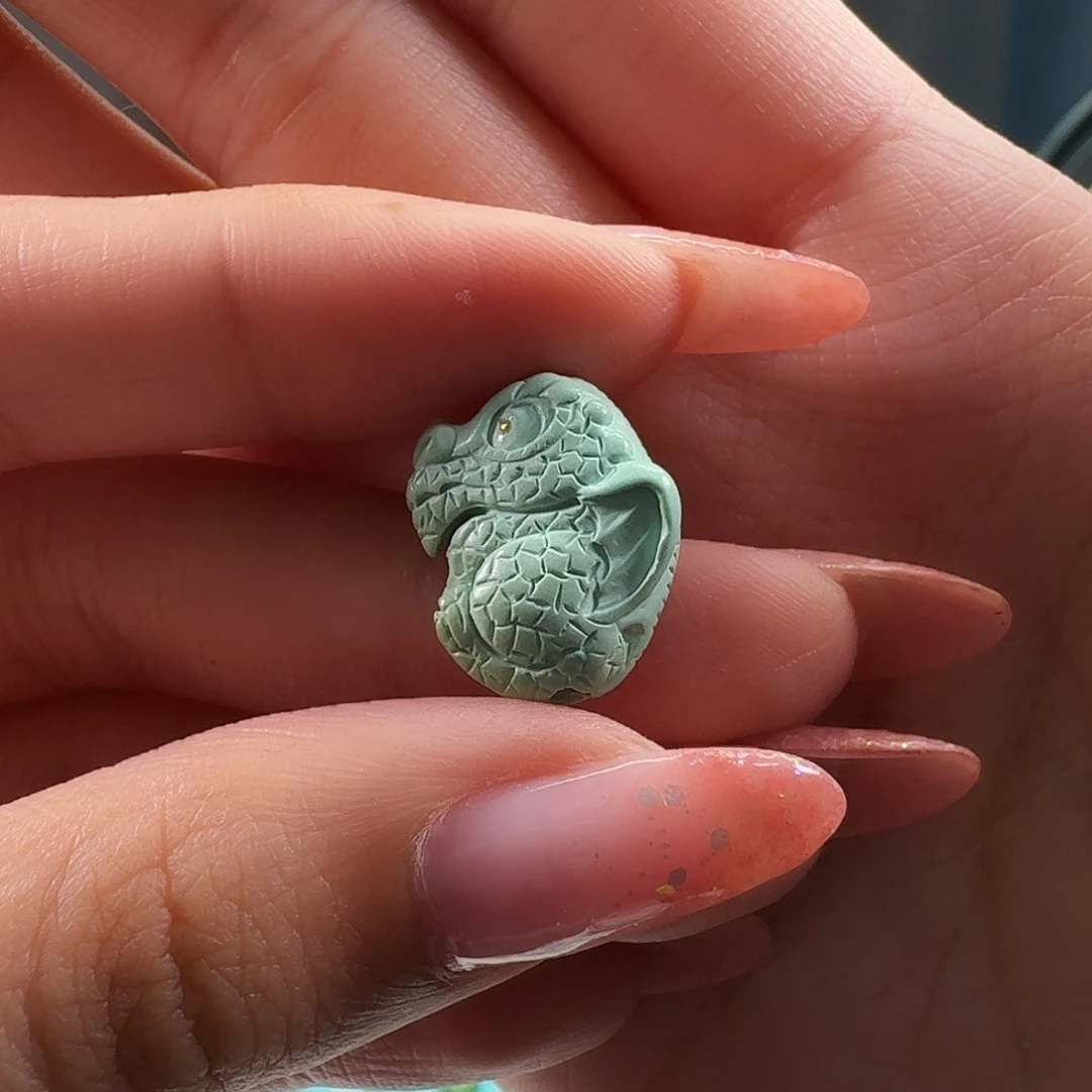 绿松石未镶嵌吊坠(不含链)霸王龙