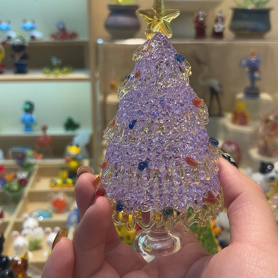 手工艺品琉璃紫色