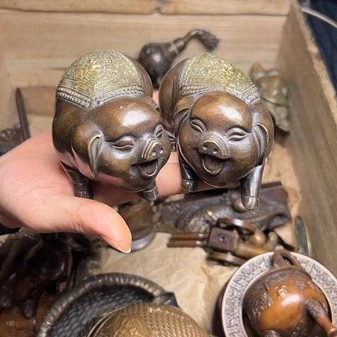 铜制文玩把玩物件