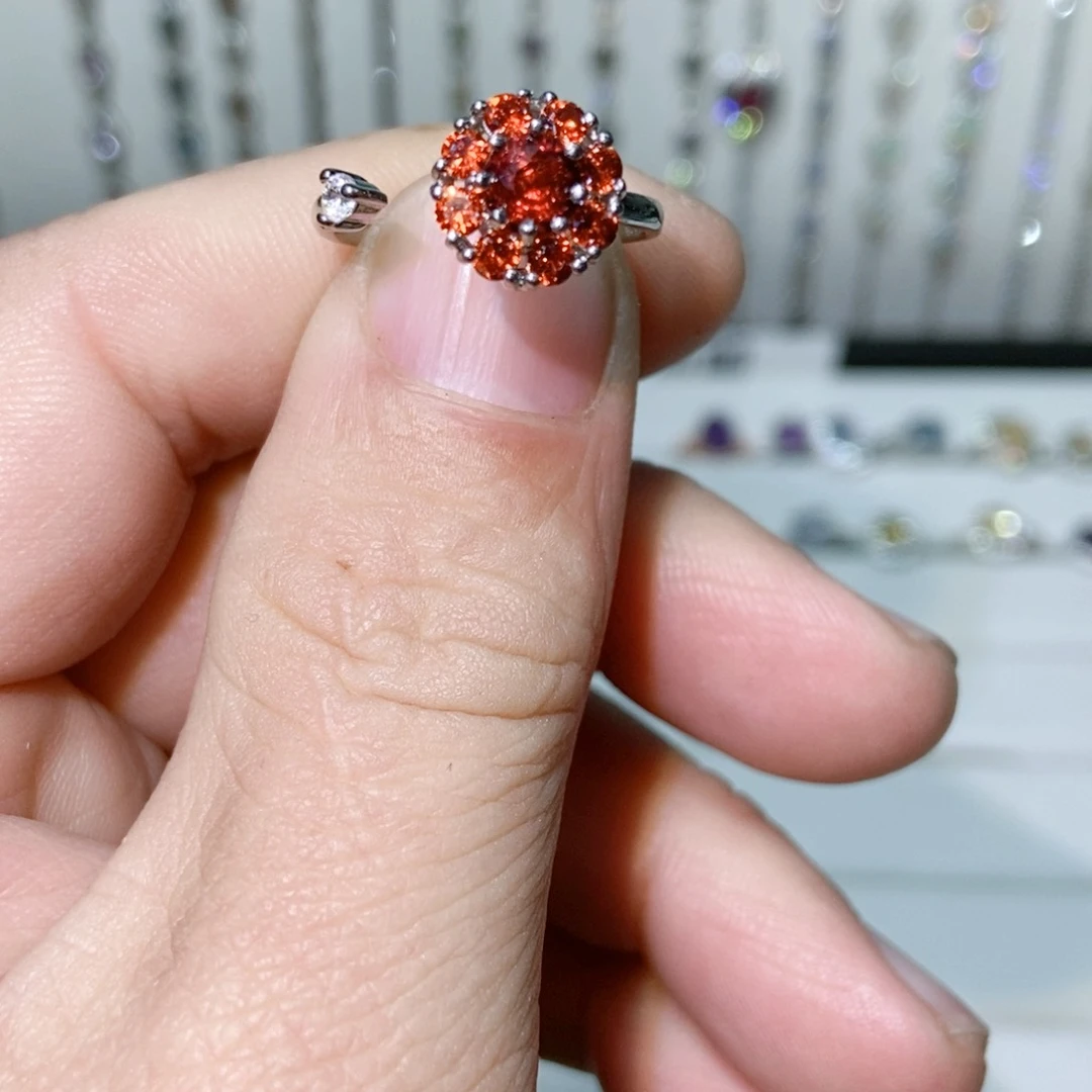 紫晶珠宝半成品银S925镶嵌