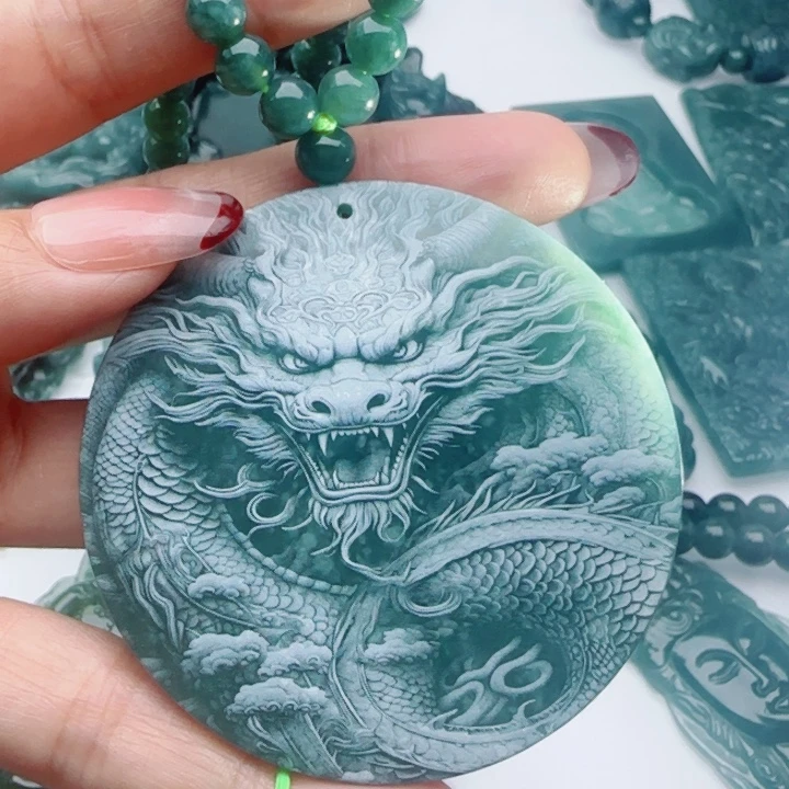 翡翠未镶嵌颈饰多样性发货天然A货翡翠