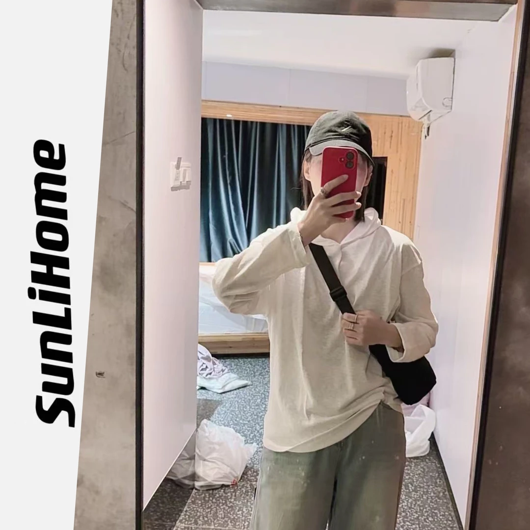 SL-【新款帽衫】2160#高货纯色帽衫T恤