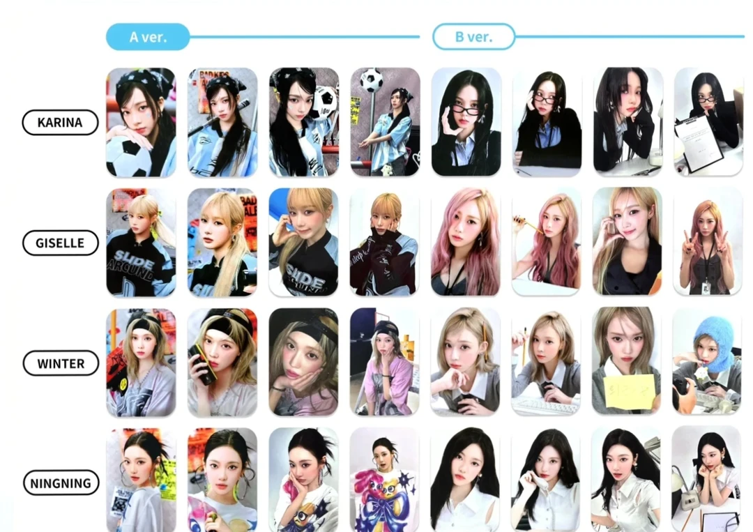 aespa台历后续随机卡全新未拆