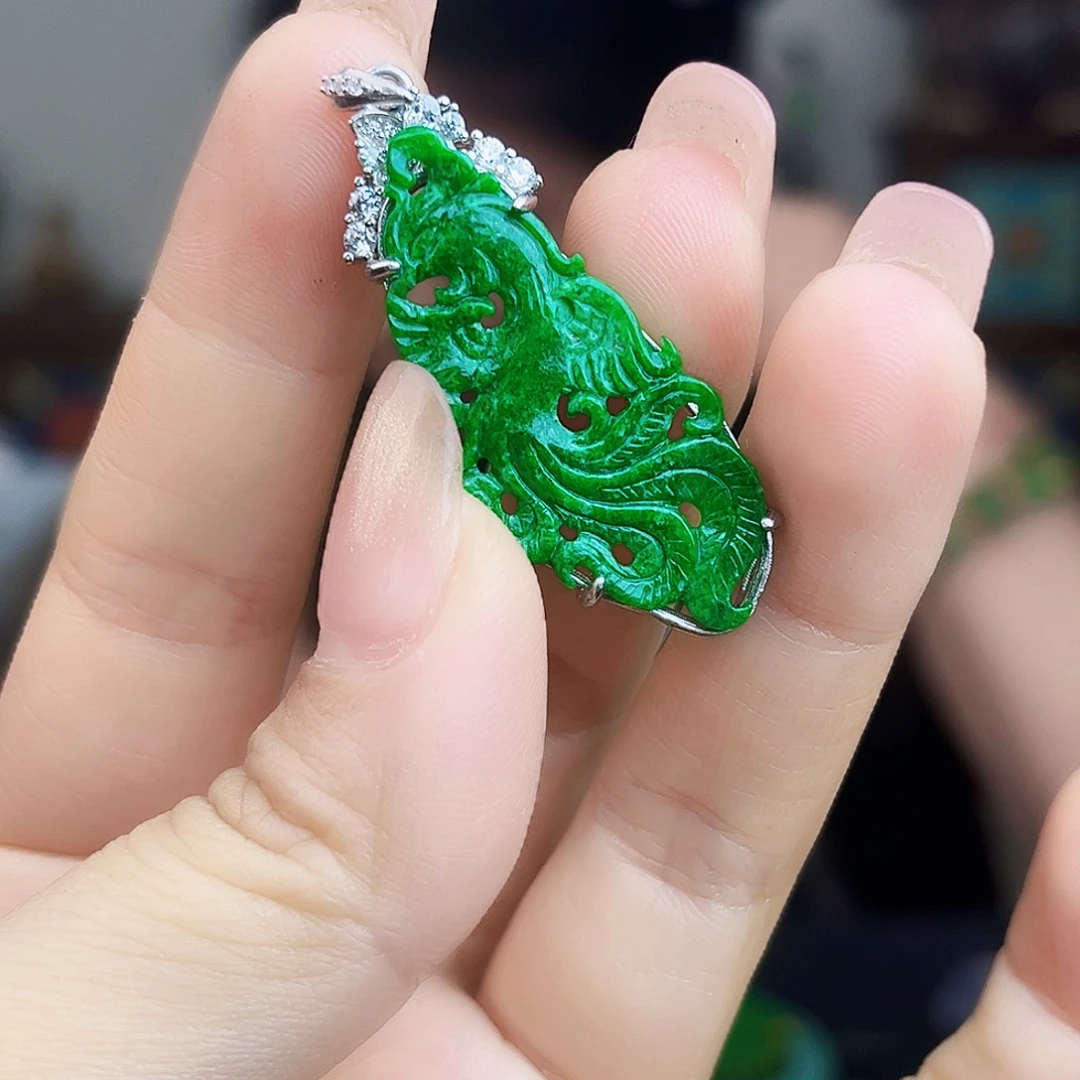 翡翠银S925镶嵌颈饰多样性