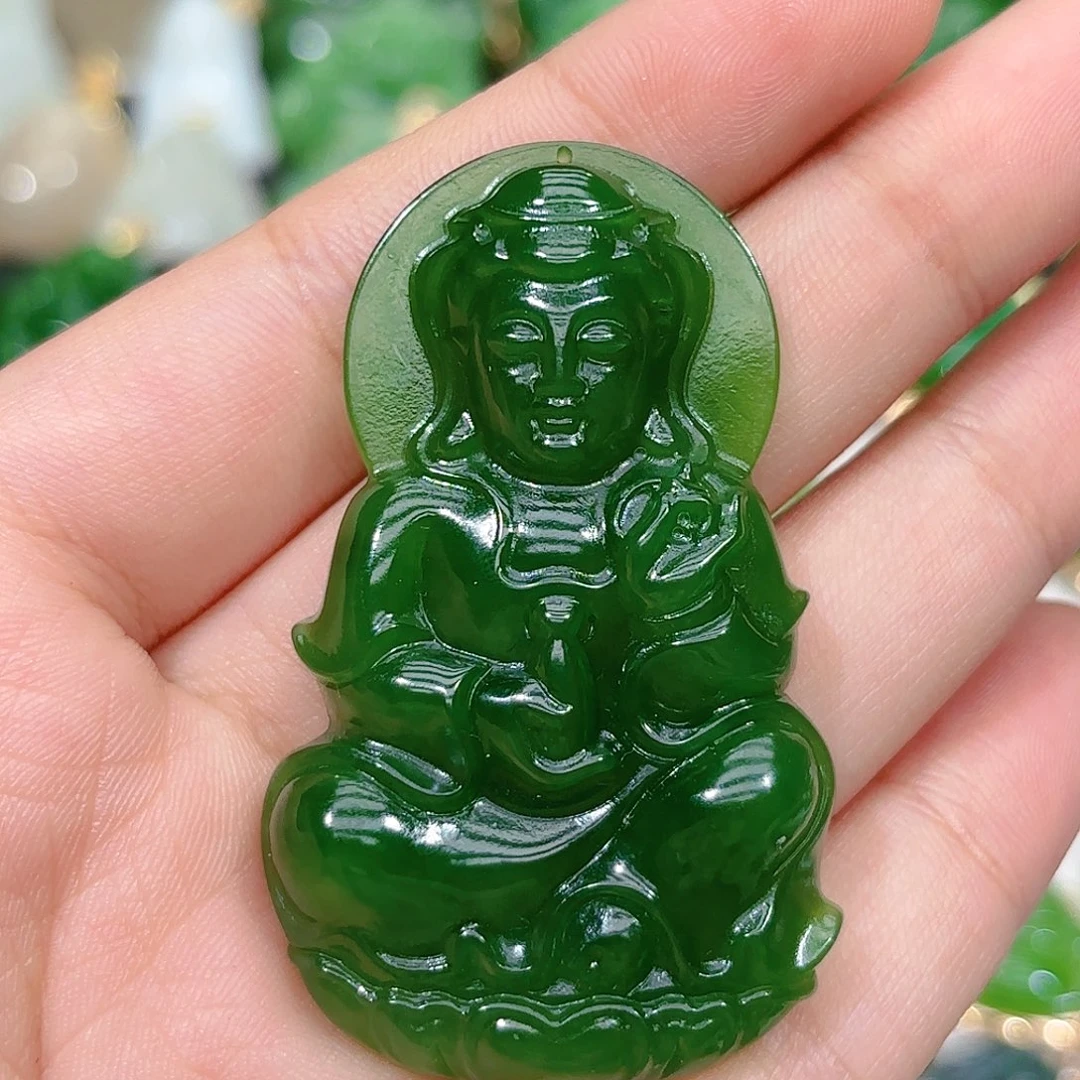 和田玉（碧玉）颈饰未镶嵌