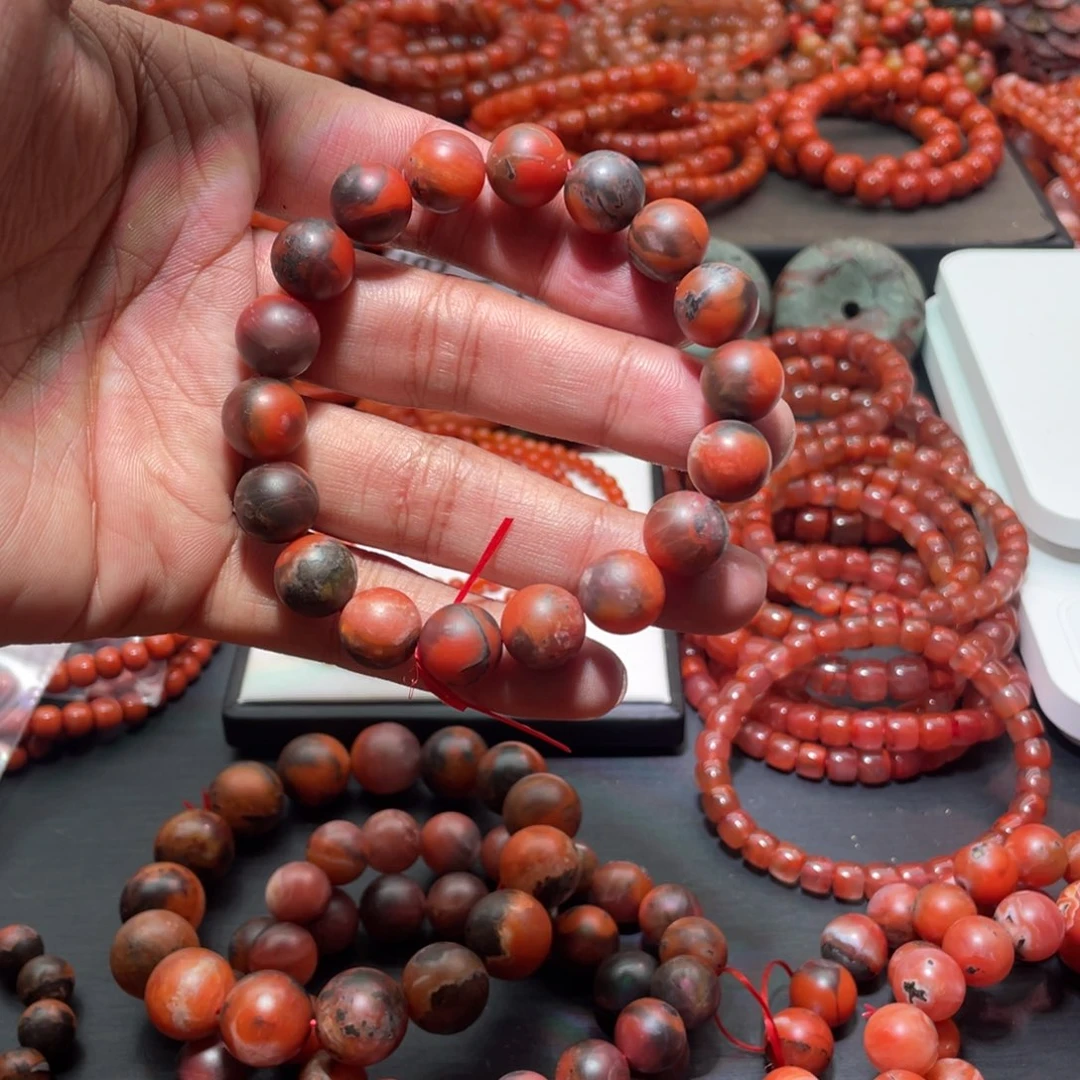 南红玛瑙手链未镶嵌默*