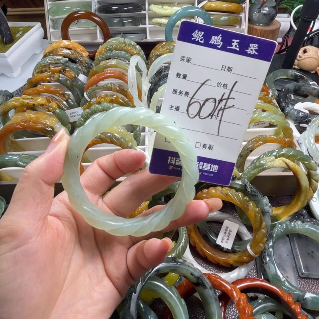 未镶嵌蛇纹石玉手镯