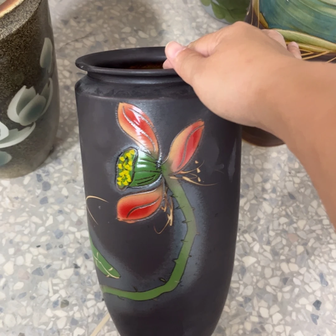 景德镇陶瓷花盆花盆微瑕