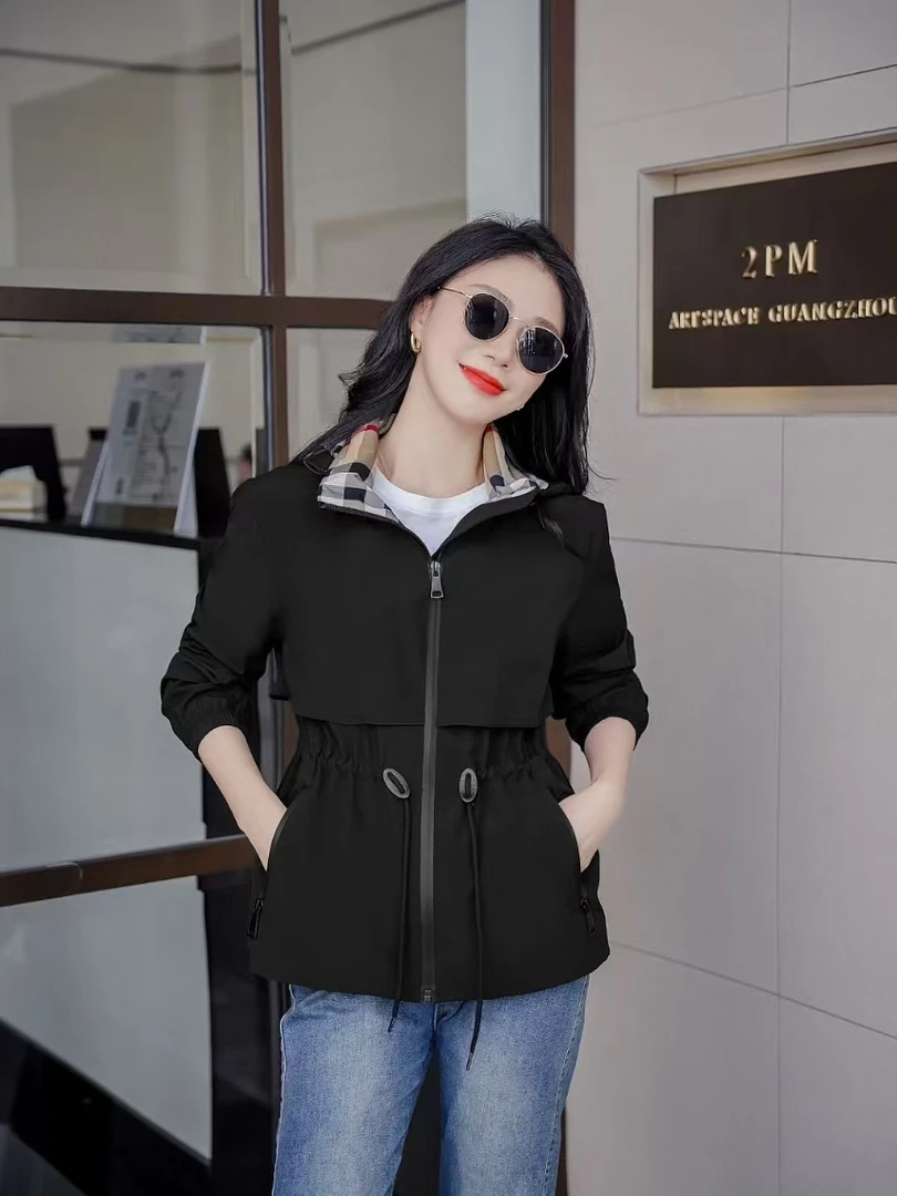 【法奴曼】时尚气质干练短款收腰连帽外套176361