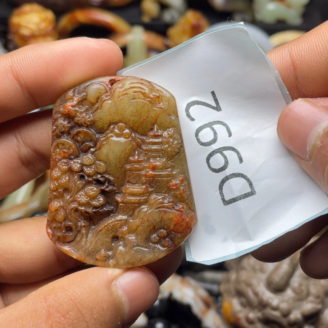 和田玉（糖玉）挂件未镶嵌