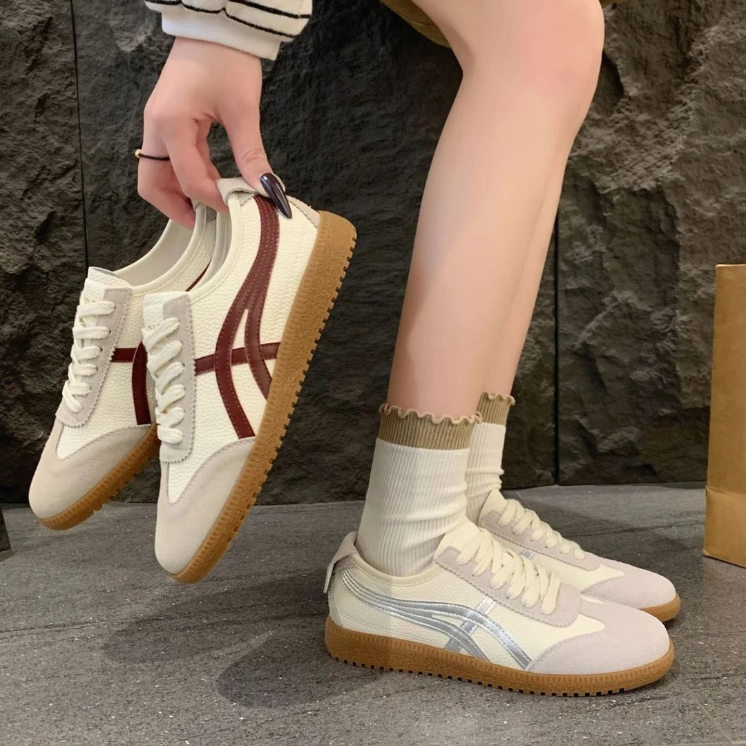 复古百搭德训鞋时尚平底运动休闲鞋DG1001