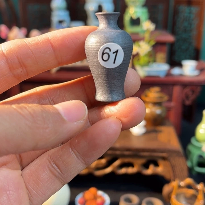 摆件微陶老王迷你花瓶