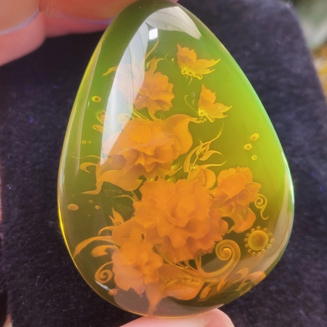 【闪购商品】蓝珀吊坠(不含链)未镶嵌