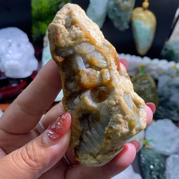 【闪购商品】颈饰未镶嵌翡翠王*笠八破