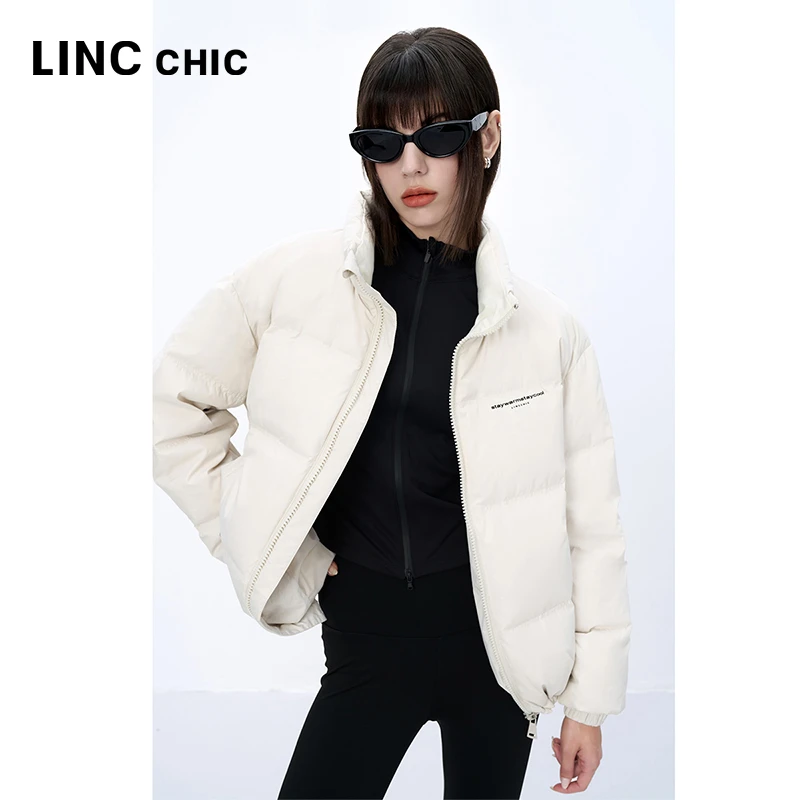 【明星同款】LINC金羽杰2024年新款短款面包服男女同款N24801518