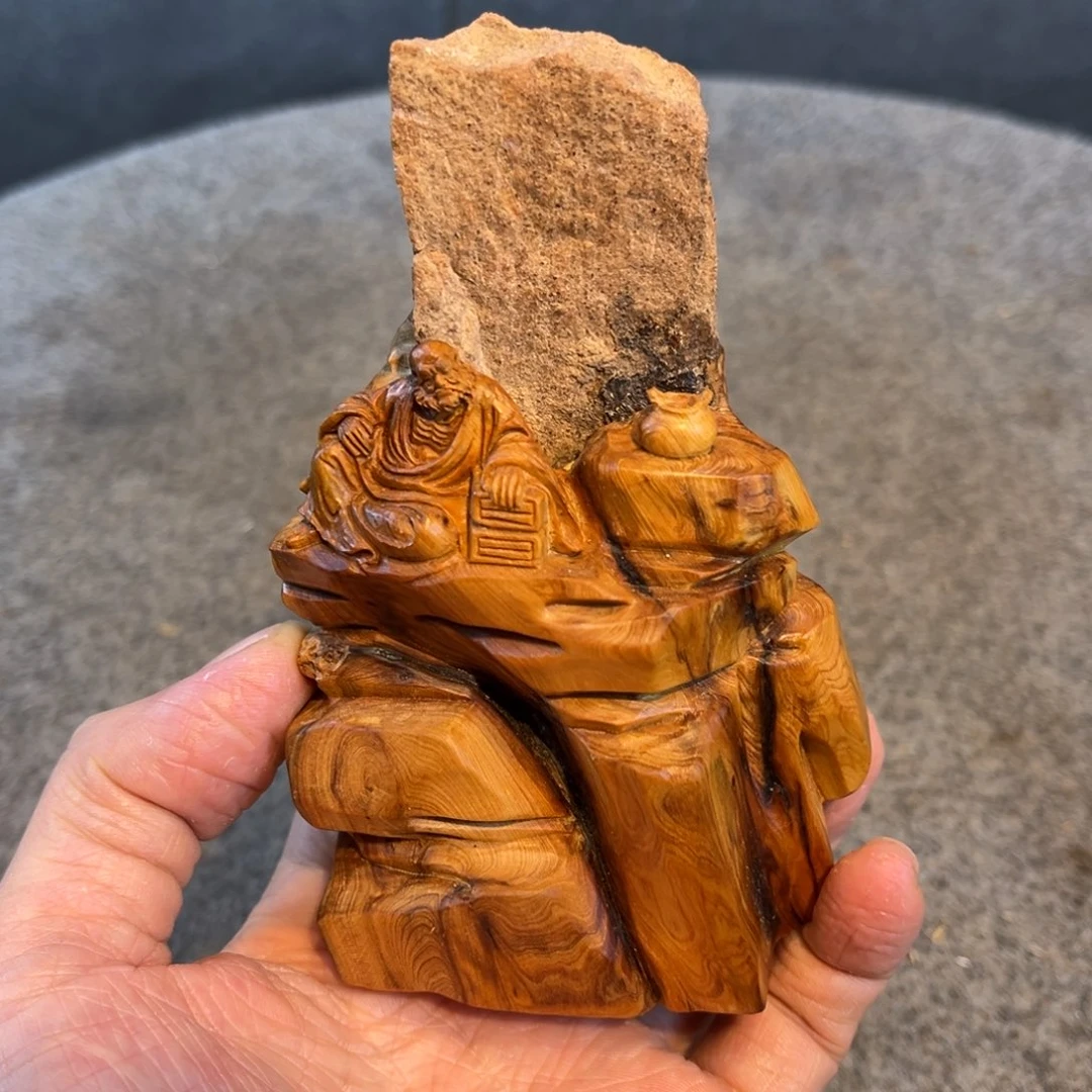 柏木（崖柏）画****?根雕摆件工艺品