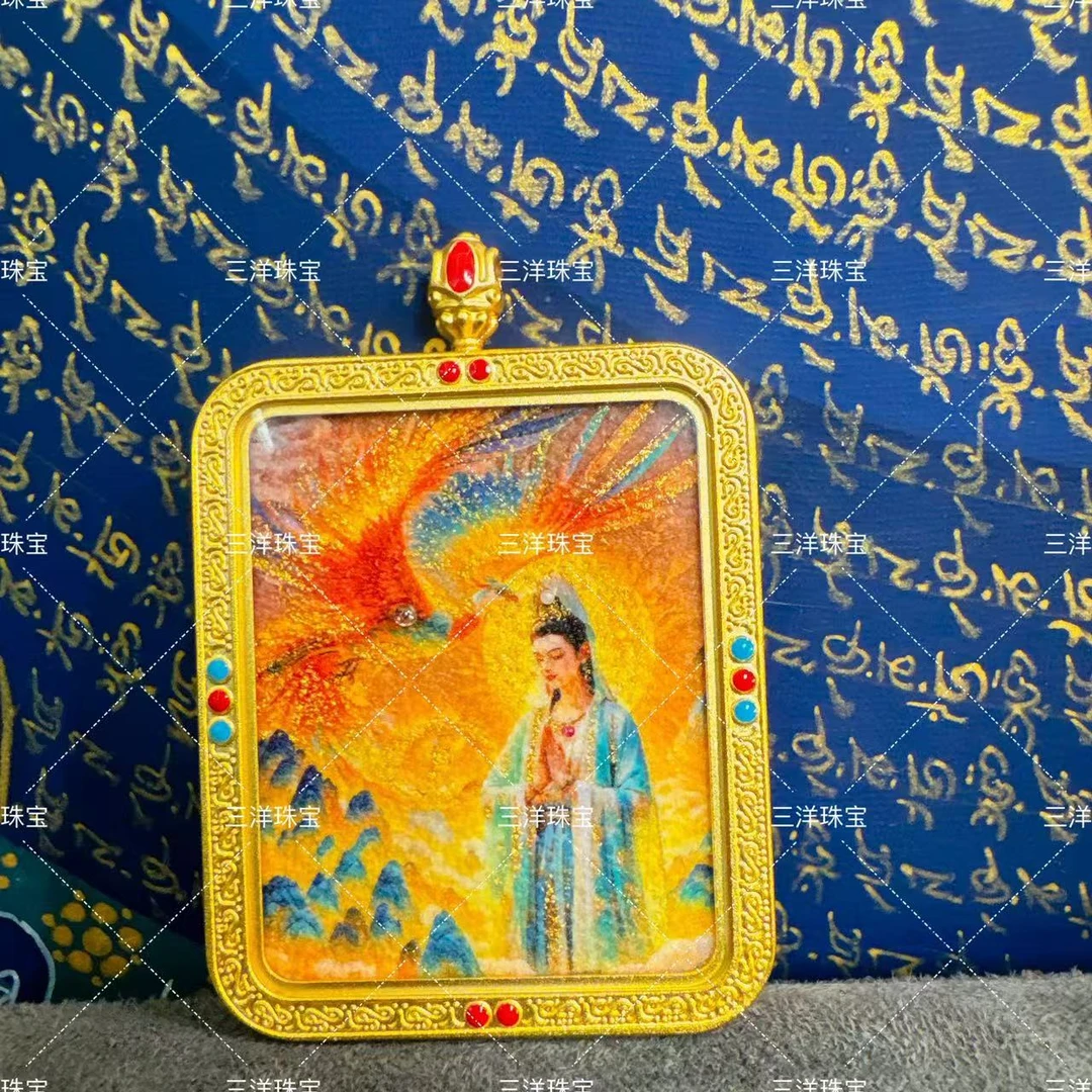三洋 SYTK-060 凤凰靠山观妈妈唐卡吊坠
