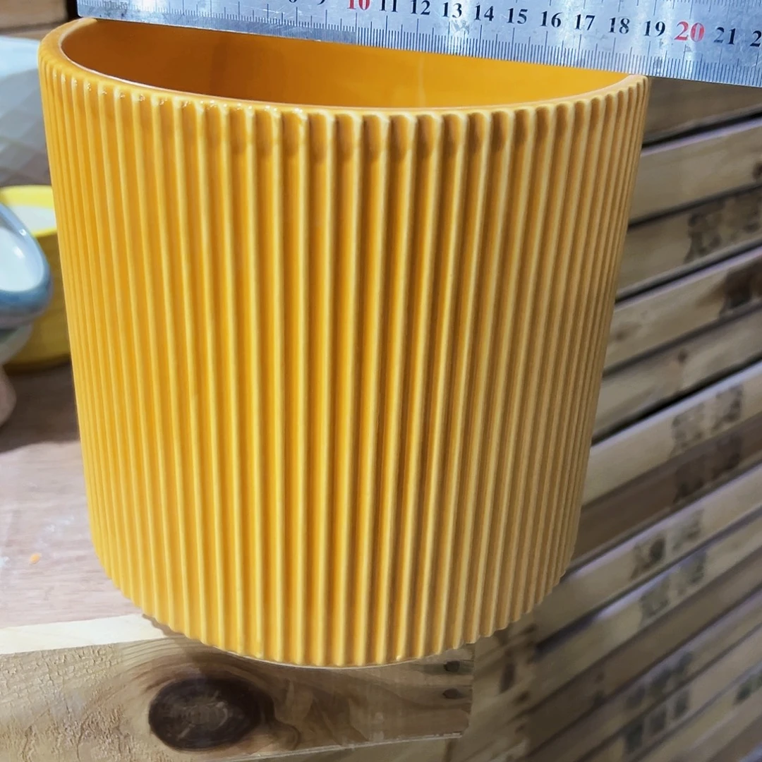 有孔，外贸尾单陶瓷花盆凑单10米包邮