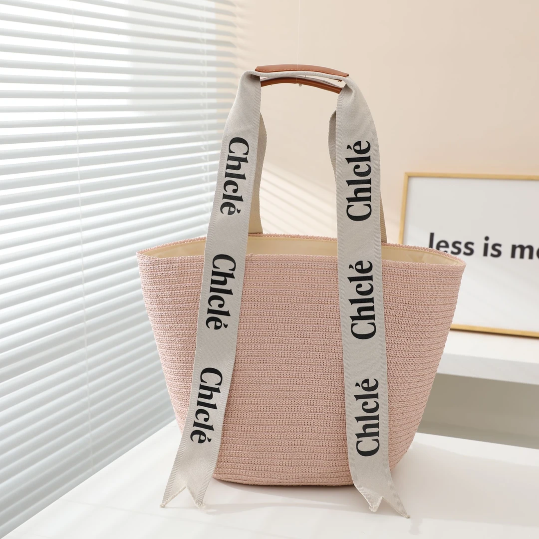 网红包草编夹层拉链袋无肩带菜篮手提包妈咪包韩版百搭时尚休闲