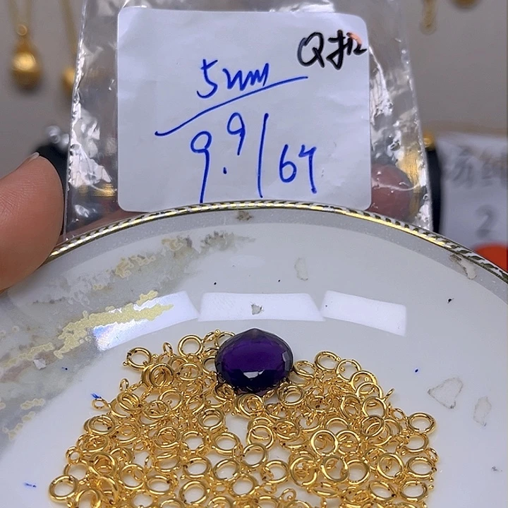 紫晶颈饰银S925镶嵌紫晶925镶嵌154