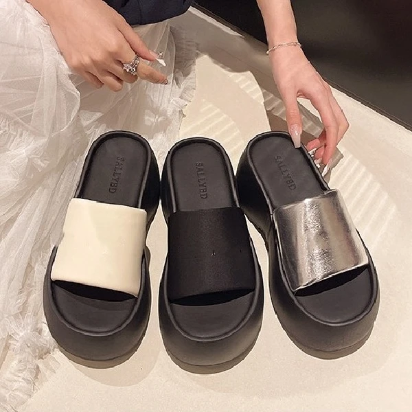 女夏季外穿高级感新款超火一字时尚百搭拖鞋U311