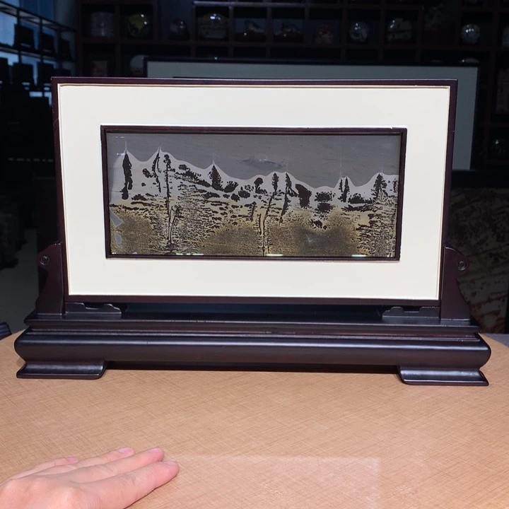 广西国画石摆件，观赏收藏